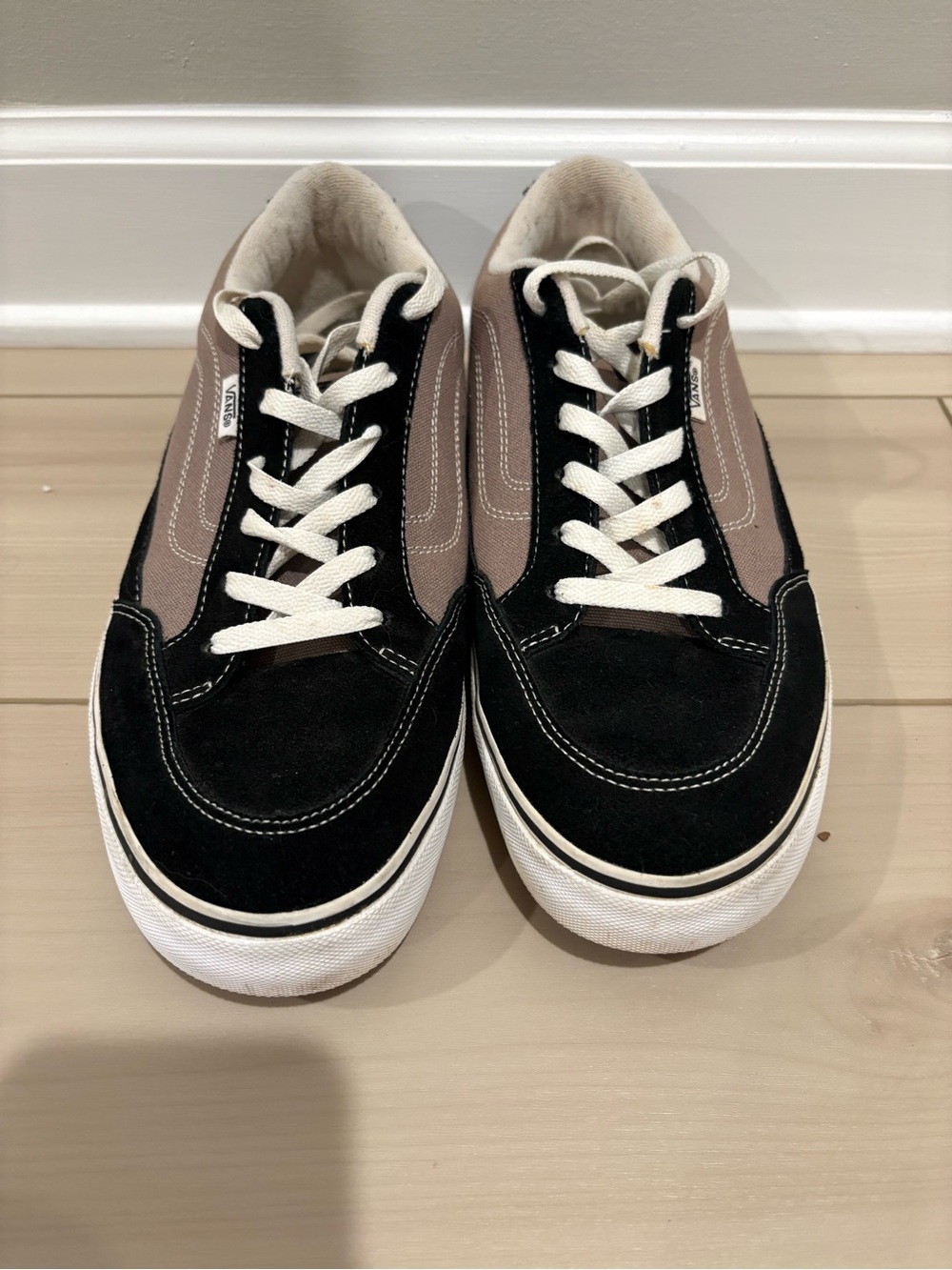 Vans Mens Old Skool Sneakers in Black and Taupe - Picture 2 of 6